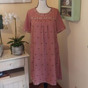 Polagram Anthropoligie Embroidered Dress